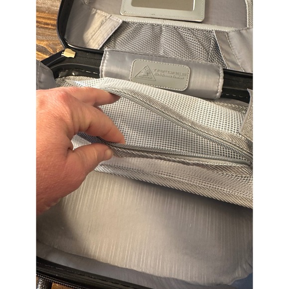 TRIFORCE‎ Marble Vanity Travel Case Cosmetic Bag Makeup Train Case w Strap - Picture 15 of 16